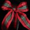 The Ribbon People Red and Black French Plaid Wired Craft Ribbon 1.5" x 27 Yards